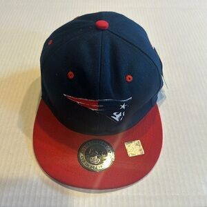 NWT Patriots baseball The Supreme Cap red blue w logo as shown one size fits all